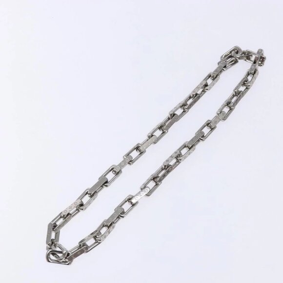 LOUIS VUITTON Chain Necklace metal Silver M00307 LV Auth 135753M - Picture 6 of 13